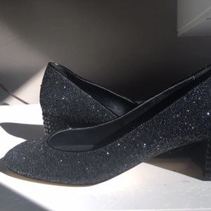 Michael Kors Arabella Black Rhinestone Block Pump